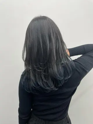 ミディアム カラー 🦄インナーカラー 🦄貫井彩花のヘアスタイル