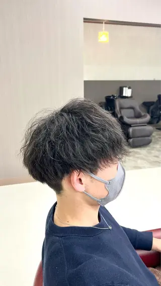 ショート パーマ メンズ KEN 🌟のヘアスタイル