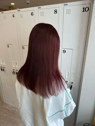 セミロング カラー canoe岡山高柳所属・canoe岡山高柳 /愛葉まゆなのヘアスタイル