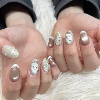 ネイル <まつげパーマ・アイブロウ・ヘアメイク 専門店>Le vail 札幌円山店所属・Le vail Saitoのネイルデザイン