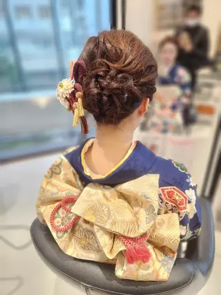 ロング ヘアアレンジ サロンソレイユ(マツ エク/ヘアセット)のヘアスタイル