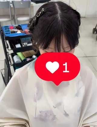 ロング タカハシ リナのヘアスタイル