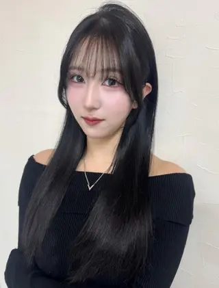 ロング レイヤー/くびれ巻き 三好悠生のヘアスタイル