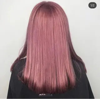 ロング カラー ヘアアレンジ キッズ カラー特化サロン Eir心斎橋のヘアスタイル