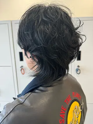 ミディアム パーマ 青島 ひとみのヘアスタイル