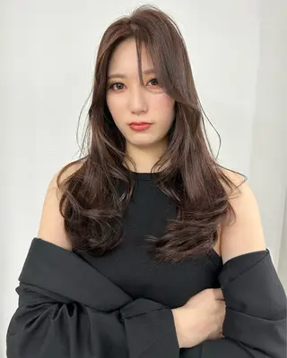 ロング カラー 前田 竜一のヘアスタイル
