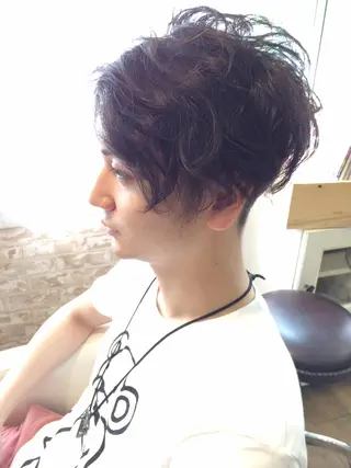 ショート パーマ メンズ Bianca所属・Bianca 代表 硲 貴亮【東武練馬】のヘアスタイル