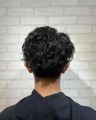 ミディアム パーマ メンズ RELACE所属・🌞谷川 幸也🌞のヘアスタイル