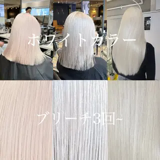 ロング カラー 🩵艶ハイトーン ブリーチ🩵ユウゴのヘアスタイル