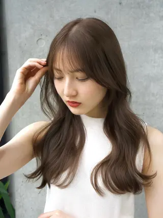 ロング SALOWIN原宿AROA店所属・顔まわり神カット✂︎ 齋藤雄大【表参道】のヘアスタイル