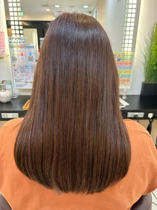 ロング カラー たけだゆめ ダブルカラーのヘアスタイル