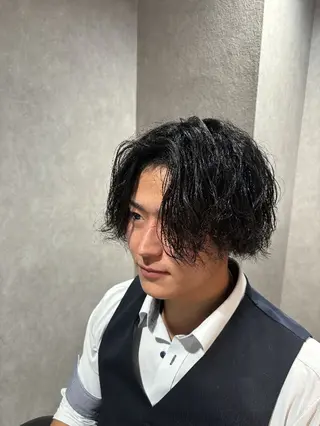 ミディアム UNTRACE -BARBER SHOP -池袋東口店所属・カットモデル募集 奈良のヘアスタイル