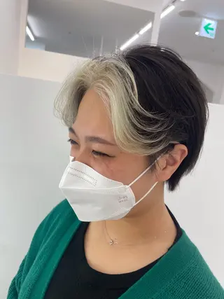 ショート カラー 天王寺の美容師 わだひろしのヘアスタイル