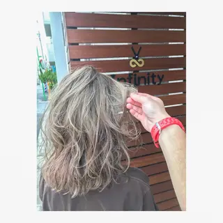 セミロング カラー 北村 直人のヘアスタイル
