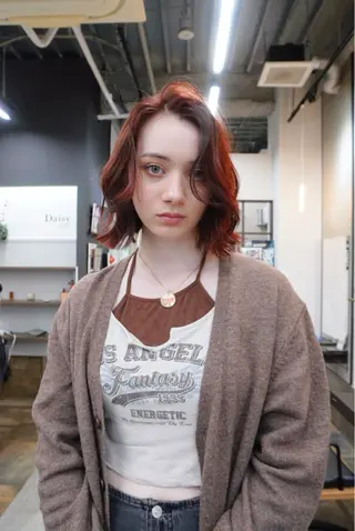 ミディアム 福岡美容室 Daisy duexのヘアスタイル