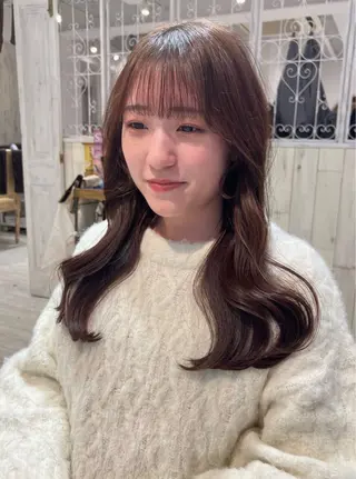 ロング カラー 韓国ヘア 🎀華澄のヘアスタイル