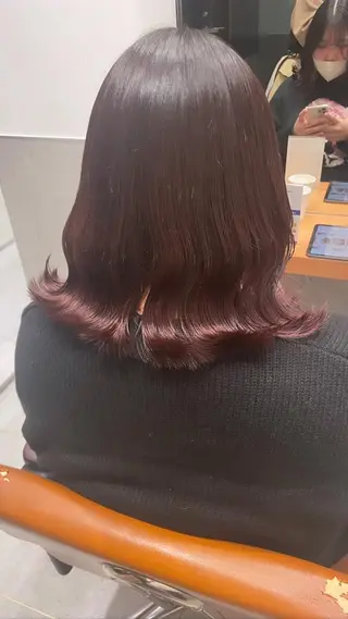 ミディアム カラー classic 新横浜所属・大人girly🛋️ 🤍yukakoのヘアスタイル