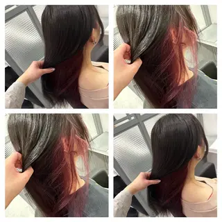 セミロング カラー ヘアアレンジ 🎀推し活ヘアー🎀 Yuuna🐰💖のヘアスタイル