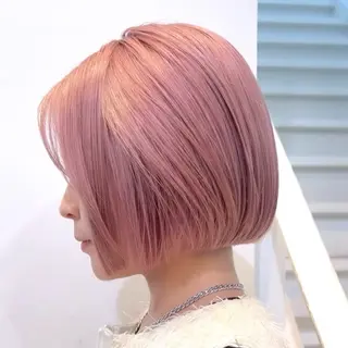 ショート カラー 🎀韓国ボブ/ハイト ーン/まりん🎀のヘアスタイル