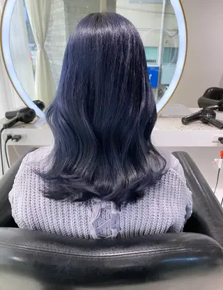 セミロング カラー 高野響生 /透明感カラーのヘアスタイル