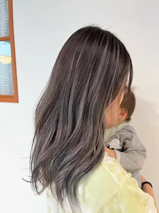 ロング カラー 金沢市/美容師/ 岡島由希美のマツエク・マツパデザイン
