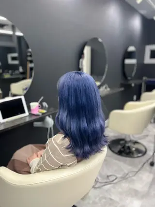 セミロング カラー white.梅田所属・White梅田  ／ COCOのヘアスタイル