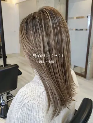 ロング カラー レイヤー/ハイライト /暖色/山村さらのヘアスタイル