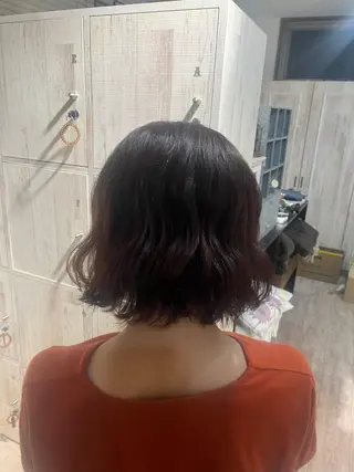 ミディアム 寺田 有花のヘアスタイル