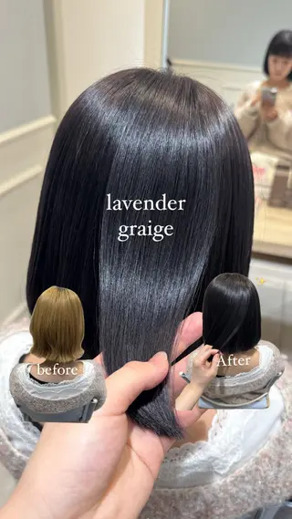 ミディアム カラー レイヤー/ウルフカッ ト/𝓡𝓲𝓷🍎のヘアスタイル
