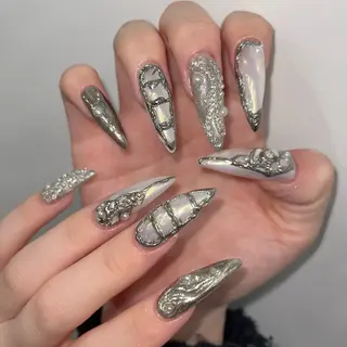 ネイル moca  心斎橋店所属・moca心斎橋店 Aina🐈‍⬛🤍のネイルデザイン