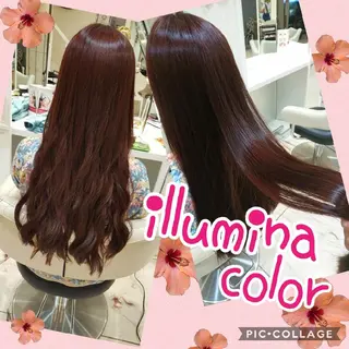 ロング カラー 永島 桜のヘアスタイル