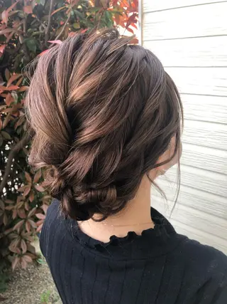 ミディアム 六本木/ヘアセット /hairmakeのヘアスタイル