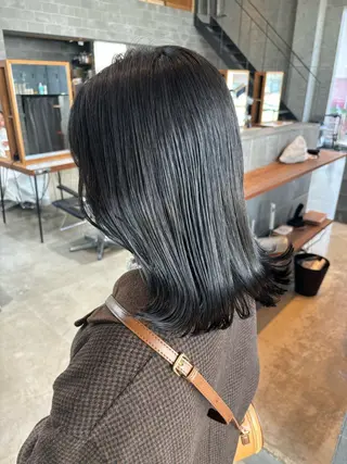 ミディアム カラー パーマ ヘアアレンジ 押切 響 のヘアスタイル