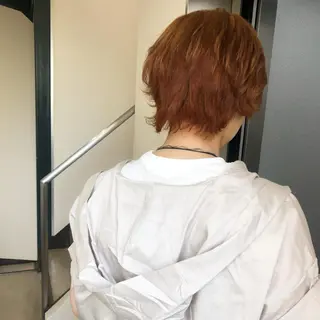 ショート カラー 水野 雪 /パーマ/暖色カラーのヘアスタイル