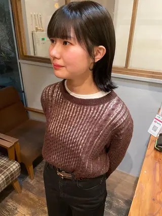 ミディアム カラー 平地 晃人のヘアスタイル