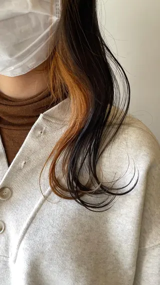 ミディアム カラー 🌸インナーカラー 🌸藤井春華のヘアスタイル