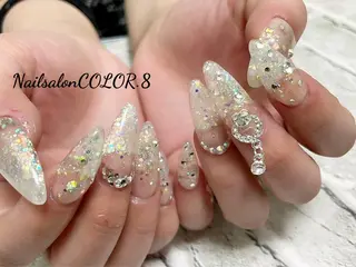 ロング ネイル ネイルサロンカラーエイト所属・color.8 AYAのネイルデザイン