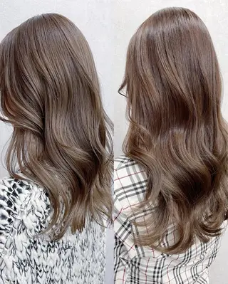 セミロング カラー AiM 大名のヘアスタイル