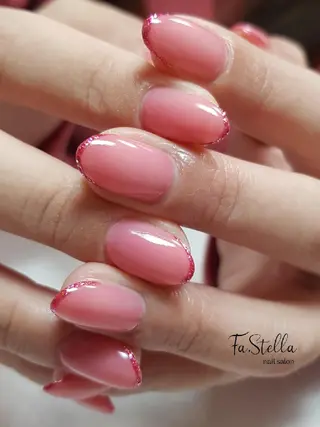 セミロング ネイル Fa.Stella ファステラ のネイルデザイン