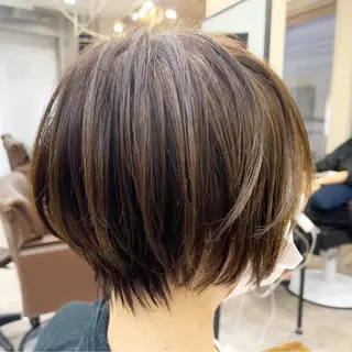 ショート カラー OAK溝の口 𖠋SHINYAのヘアスタイル