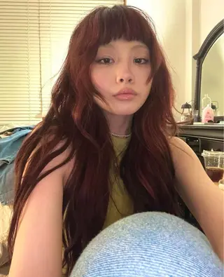 ロング カラー 吉田一輝 外国人パーマのヘアスタイル