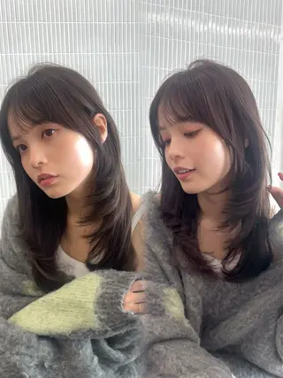 セミロング カットモデル募集中 yukari🌷のヘアスタイル