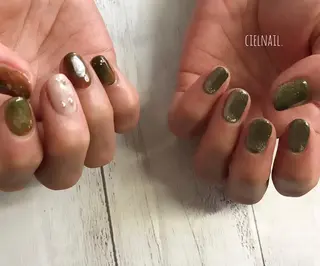 ミディアム cielnail 祇園のネイルデザイン