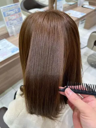 セミロング パーマ 指原 仁のヘアスタイル