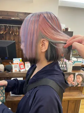 ショート カラー 美容学生必見❣️お得 クーポン有り💓池辺のヘアスタイル