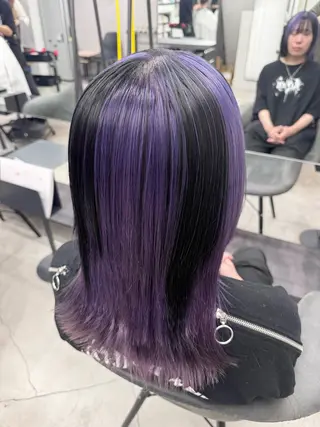 ミディアム カラー ハイトーン/髪質改善 🦋KASUGA🖤のヘアスタイル