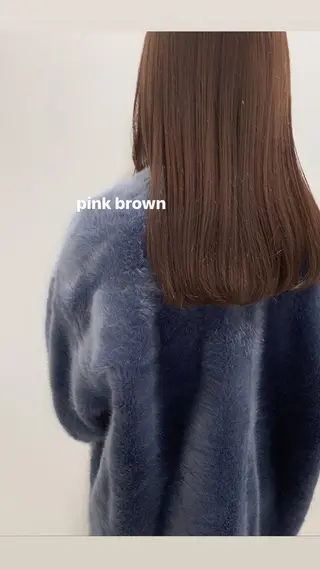 セミロング カラー 顔周りレイヤー 🎀マリノのヘアスタイル