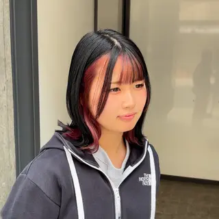 ミディアム カラー ✨ケアブリーチカラー ✨️透明感カラーのヘアスタイル