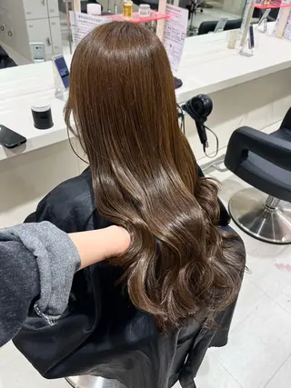 ロング カラー 大人上品ベージュ 🎀HARUNAのヘアスタイル
