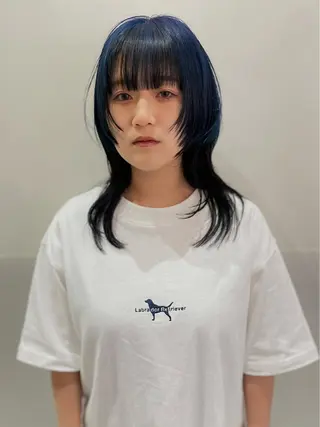 ミディアム カラー SALOWIN所属・ブリーチ✨ ボブ✨レイヤーのヘアスタイル